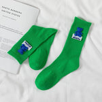 Witty Socks Socks Green - Blue Bear / 1 Pair Witty Socks Pawsitively Pretty Collection