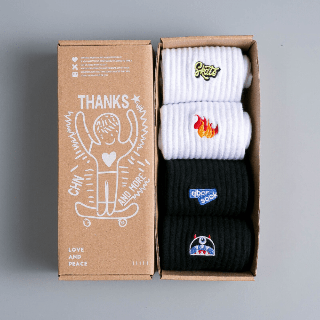 Witty Socks Socks H / 4 Pairs Unisex | Witty Socks Paws and Play Collection | 4 Pairs