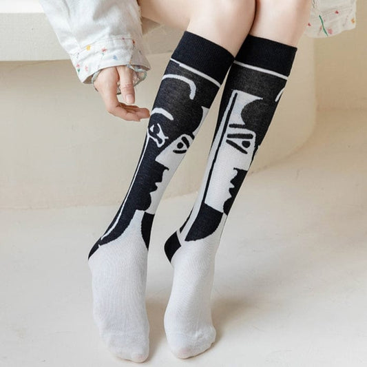 Witty Socks Socks High personalities! / 1 Pair Witty Socks Monochromatic Collection