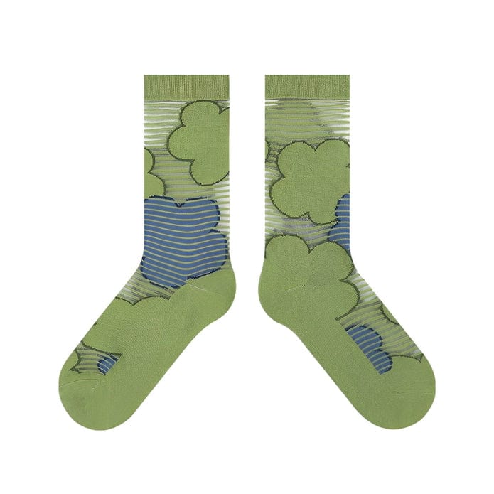 Witty Socks Socks Hydrangea / 1 Pair Witty Socks Spring Fling Collection