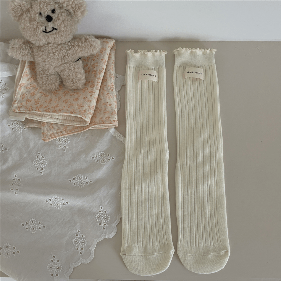 Witty Socks Socks Ivory Wool / 1 Pair Witty Socks Ruffle Delight Collection