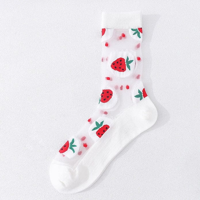 Witty Socks Socks Little Strawberries / 1 Pair Witty Socks Fruities Collection