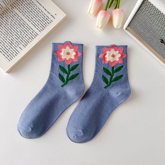 Witty Socks Socks Mandevilla / 1 Pair Witty Socks Immortal Flower Collection