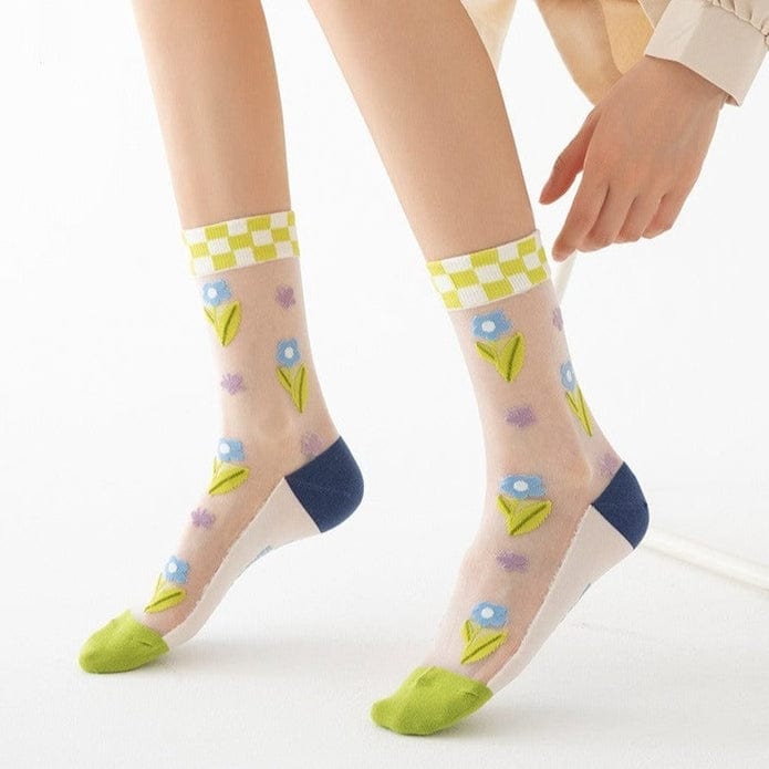 Witty Socks Socks Meadow Blossoms / 1 Pair Witty Socks Ethereal Garden Collection