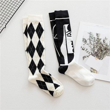 Witty Socks Socks Monochromatic Collection in Set / 2 Pairs Witty Socks Monochromatic Collection