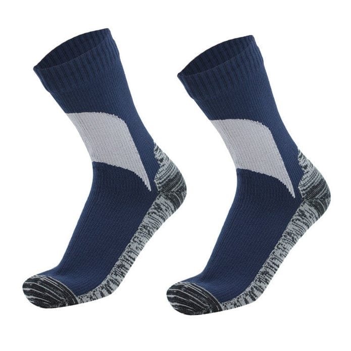 Witty Socks Socks Navy Blue Gray Colorblock / S / 1 Pair Witty Socks AquaShield Waterproof Socks