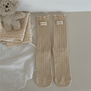 Witty Socks Socks Oatmeal Cream / 1 Pair Witty Socks Ruffle Delight Collection