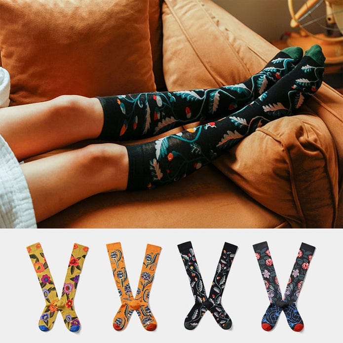 Witty Socks Socks Package A / Up to 33cm / 4 Pairs Witty Socks Botanical Collection | 4 Pairs