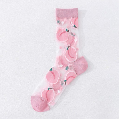 Witty Socks Socks Peaches / 1 Pair Witty Socks Fruities Collection