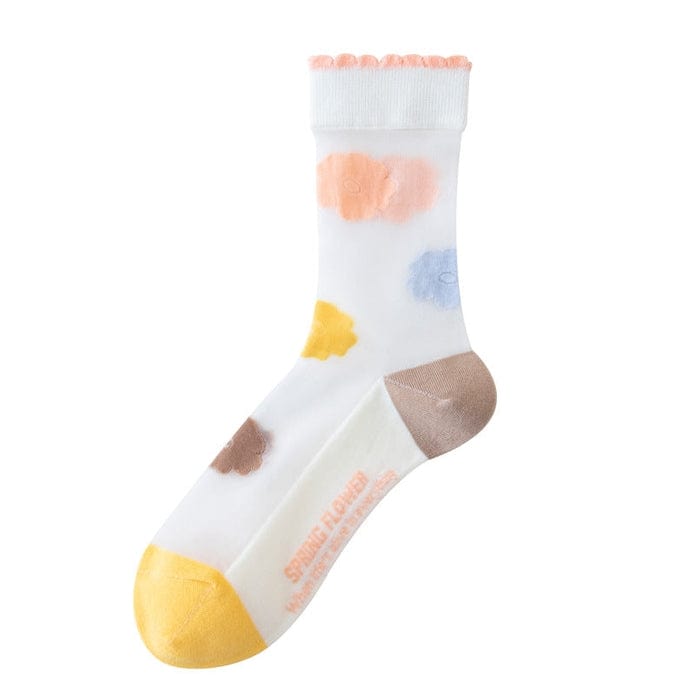 Witty Socks Socks Peachy Petals / 1 Pair Witty Socks Ethereal Garden Collection