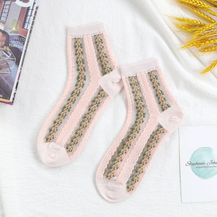 Witty Socks Socks Pink / 1 Pair Witty Socks Garden Whispers Collection