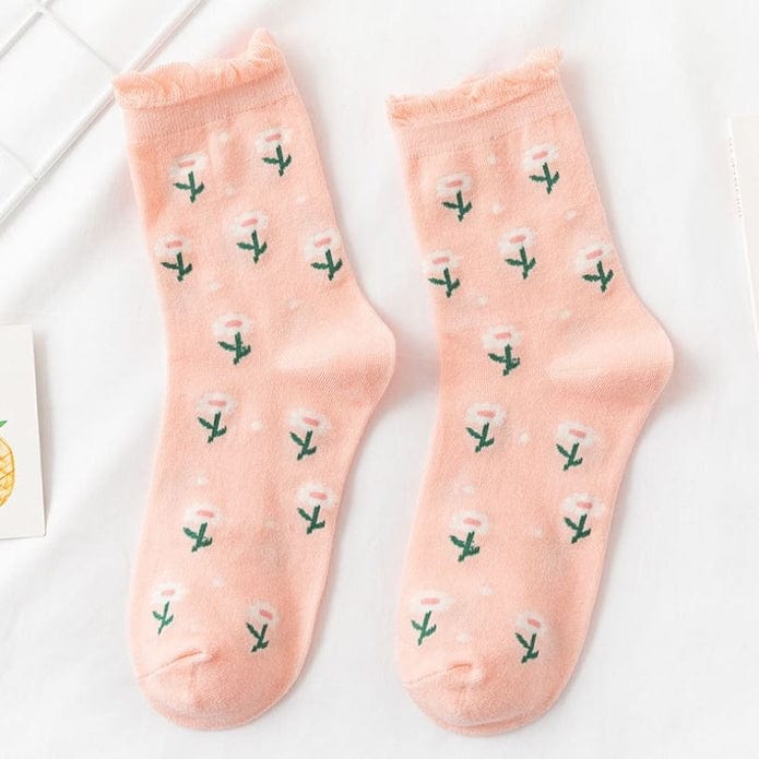 Witty Socks Socks Pink Petal Parade / 1 Pair Witty Socks Soft Love Collection