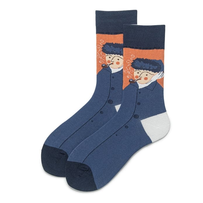 Witty Socks Socks Piping Grannie / 1 Pair Unisex | Witty Socks Contemporary Graphics Collection