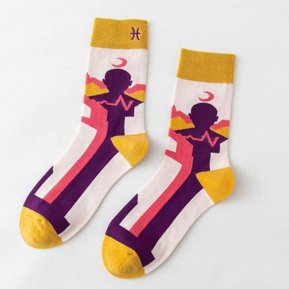 Witty Socks Socks ♓Pisces - B / 1 Pair Witty Socks The Constellation Collection