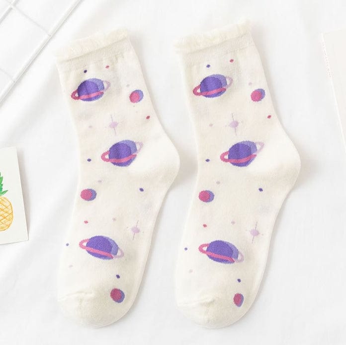 Witty Socks Socks Planet Purple / 1 Pair Witty Socks Soft Love Collection