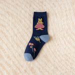 Witty Socks Socks Pretty Bunny & Bouquets / 1 Pair Witty Socks Bunny Invasion Collection