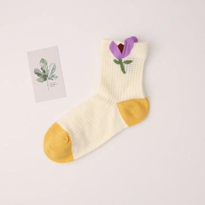 Witty Socks Socks Purple / 1 Pair Witty Socks Garden Chic Collection