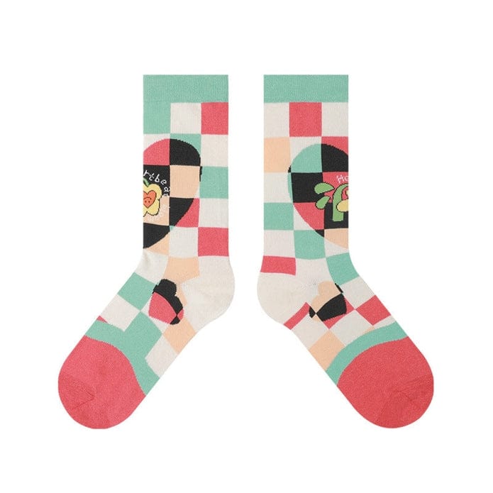 Witty Socks Socks Radiant Love and Laughter Socks / 1 Pair Witty Socks Floral Heartbeat Collection