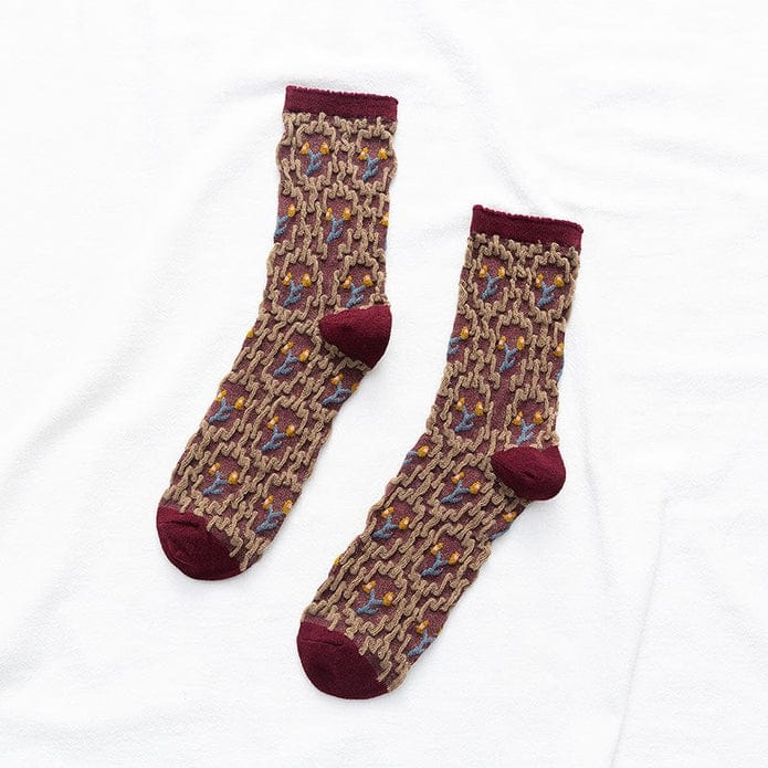 Witty Socks Socks Red / 1 Pair Witty Socks Bouyei Collection