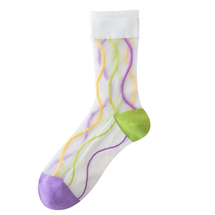 Witty Socks Socks Serenity Stripes / 1 Pair Witty Socks Ethereal Garden Collection