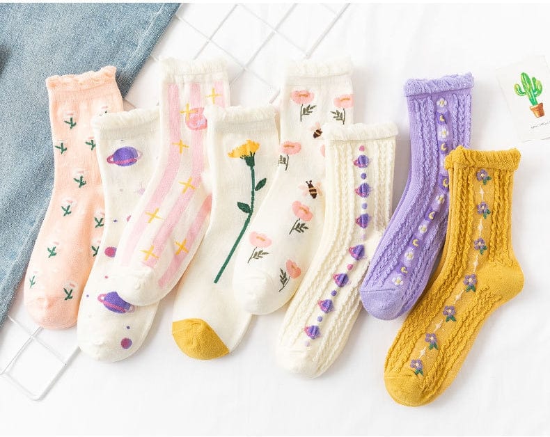 Witty Socks Socks Soft Love Collection in Set / 8 Pairs Witty Socks Soft Love Collection