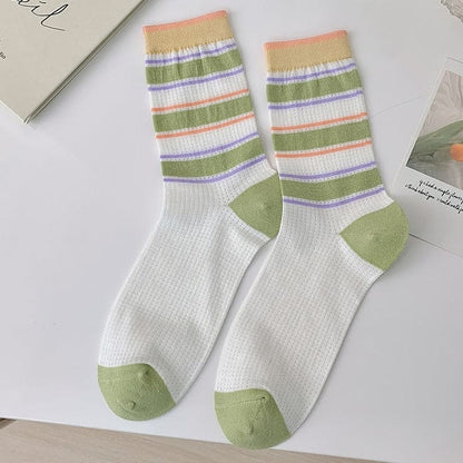 Witty Socks Socks Stripes / 1 Pair Witty Socks Tulip Dreams Collection