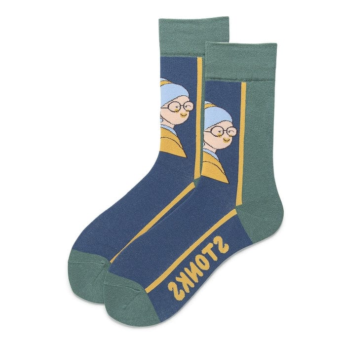 Witty Socks Socks Stylish Nanna / 1 Pair Unisex | Witty Socks Contemporary Graphics Collection