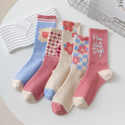 Witty Socks Socks Subdued Beauty in Set / 5 Pairs Witty Socks Subdued Beauty Collection
