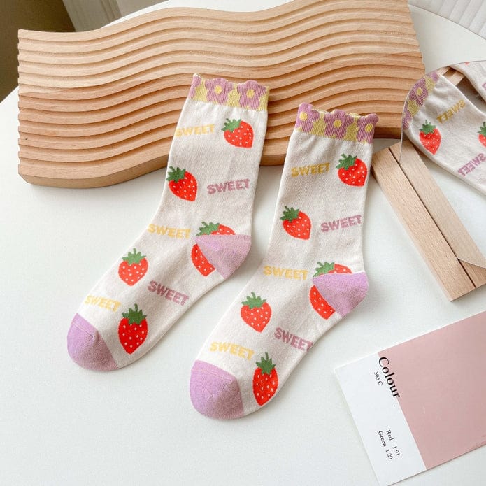 Witty Socks Socks Sweet Floral Delight / 1 Pair Witty Socks Sweet Sensations Collection
