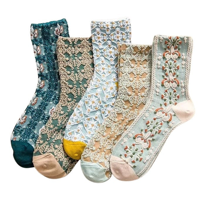 Witty Socks Socks The Classy Vine Set Witty Socks Classic Embroideries Collection