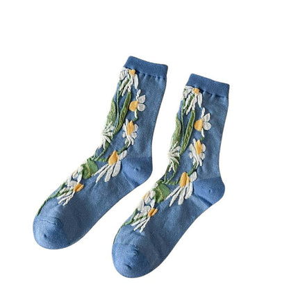 Witty Socks Socks Threedimensional flowers Witty Socks Bunny Bouquet Collection