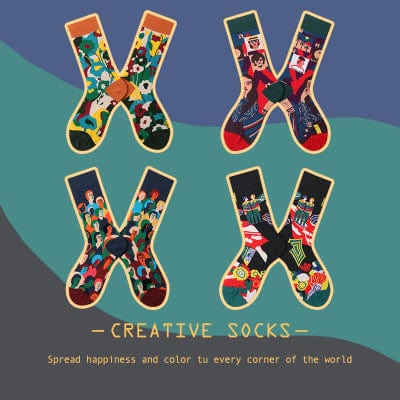 Witty Socks Socks Unisex | Witty Socks Artistic Asylum Collection