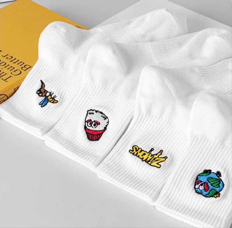 Witty Socks Socks Unisex | Witty Socks Funky Snow Bee Collection | 4 Pairs