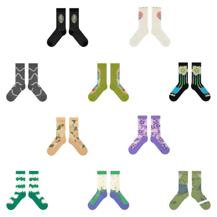 Witty Socks Socks Vintage Charm Collection in Set / 10 Pairs Witty Socks Vintage Charm Collection