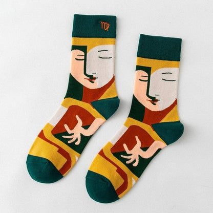 Witty Socks Socks ♍Virgo - A / 1 Pair Witty Socks The Constellation Collection