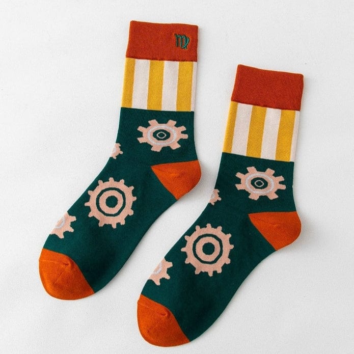 Witty Socks Socks ♍Virgo - B / 1 Pair Witty Socks The Constellation Collection