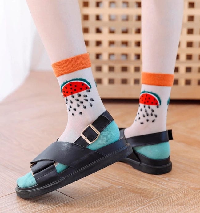 Witty Socks Socks Watermelon Seeds / 1 Pair Witty Socks Fruities Collection