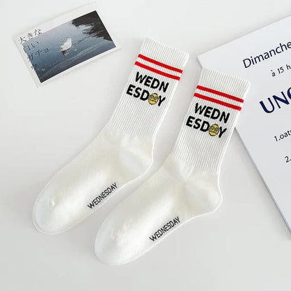 Witty Socks Socks Wednesday / 1 Pair Unisex | Witty Socks Weekday Sock Collection