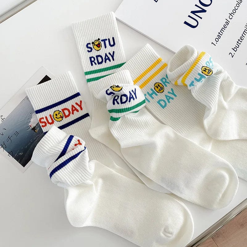 Witty Socks Socks Weekday Sock Collection in Set / 7 Pairs Unisex | Witty Socks Weekday Sock Collection