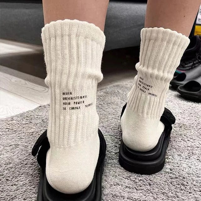 Witty Socks Socks White / 1 Pair Unisex | Witty Socks Inspirational Momentum Collection