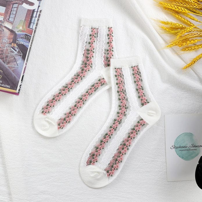Witty Socks Socks White / 1 Pair Witty Socks Garden Whispers Collection
