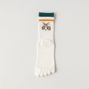 Witty Socks Socks White Kitten / 1 Pair Witty Socks Cute Critters Purrfectly Balanced Yoga Socks Collection