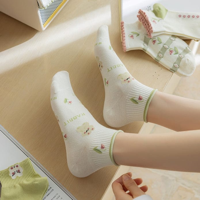 Witty Socks Socks Witty Socks Bunny Love Lily Collection