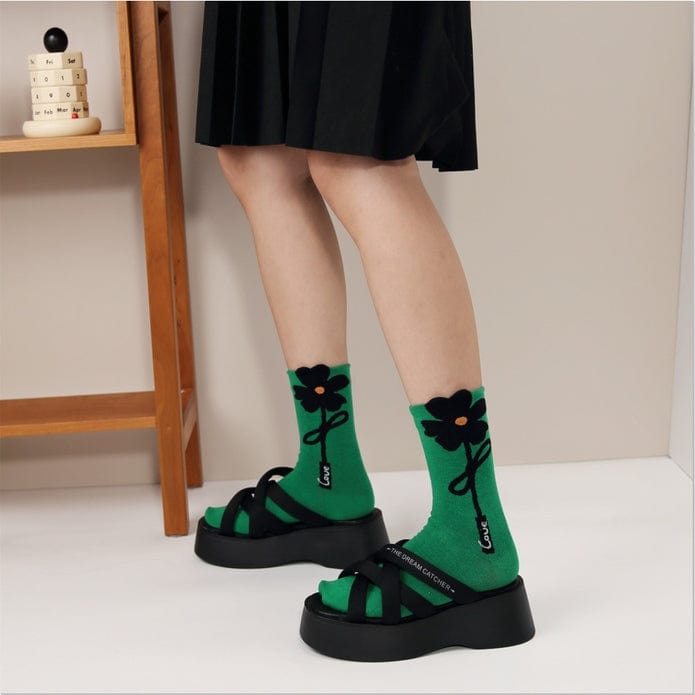 Witty Socks Socks Witty Socks Checkered Bunny & Primrose Collection