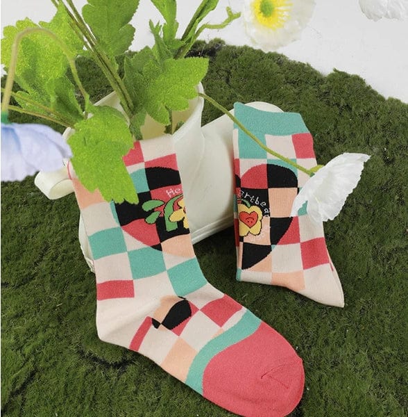 Witty Socks Socks Witty Socks Floral Heartbeat Collection