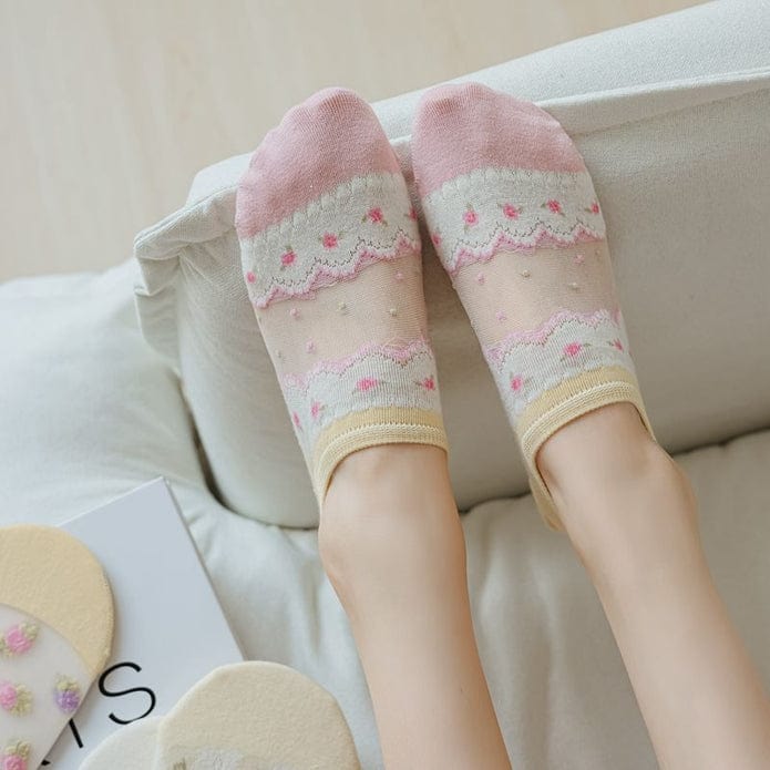 Witty Socks Socks Witty Socks Petalscape Sheer Delights Collection