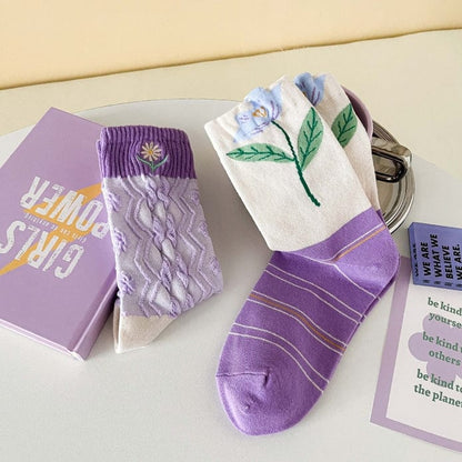 Witty Socks Socks Witty Socks Violet Garden Fantasy Collection