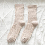 Witty Socks Socks Woven Pleasures- Pale Gray / 1 Pair Witty Socks Delightful Weaves Collection