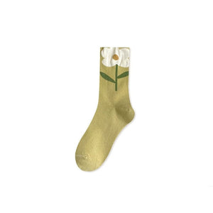 Witty Socks Socks Yellow / 1 Pair Witty Socks Floral Delight Collection