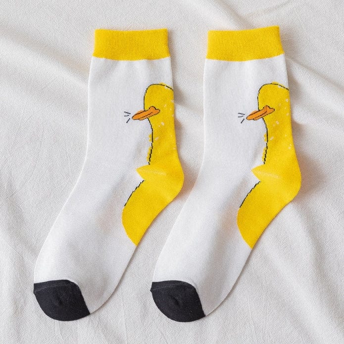 Witty Socks Socks Yellow and white / 1 Pair Witty Socks Duckies Collection